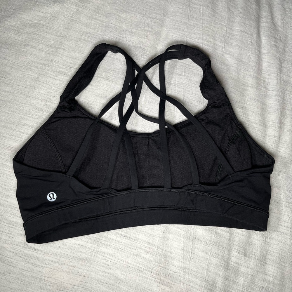 Lululemon strappy back sports bra top black